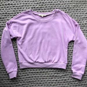 NWOT Morrisday the Label Lilac Cropped Crewneck